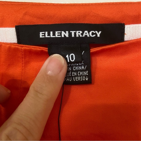 Womens Ellen Tracy Orange Pants - Picture 7 of 13
